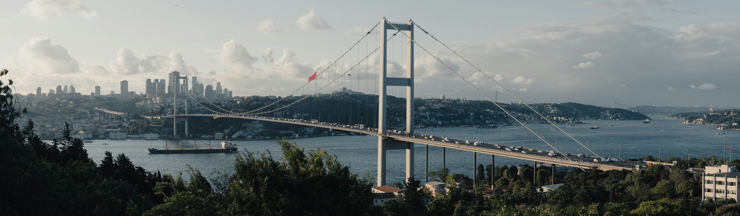 Bosphorus Bridge connecting the European and Asian sides of Istanbul